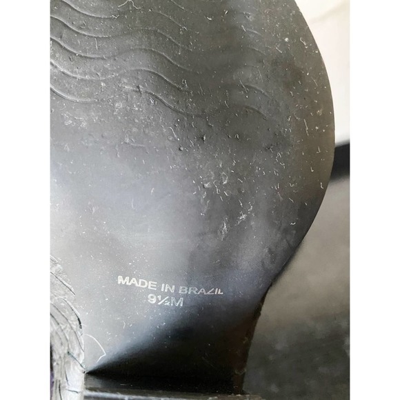 Matisse Madeleine Black Embossed Leather Short Ankle Booties Size 9.5 M - Picture 9 of 10